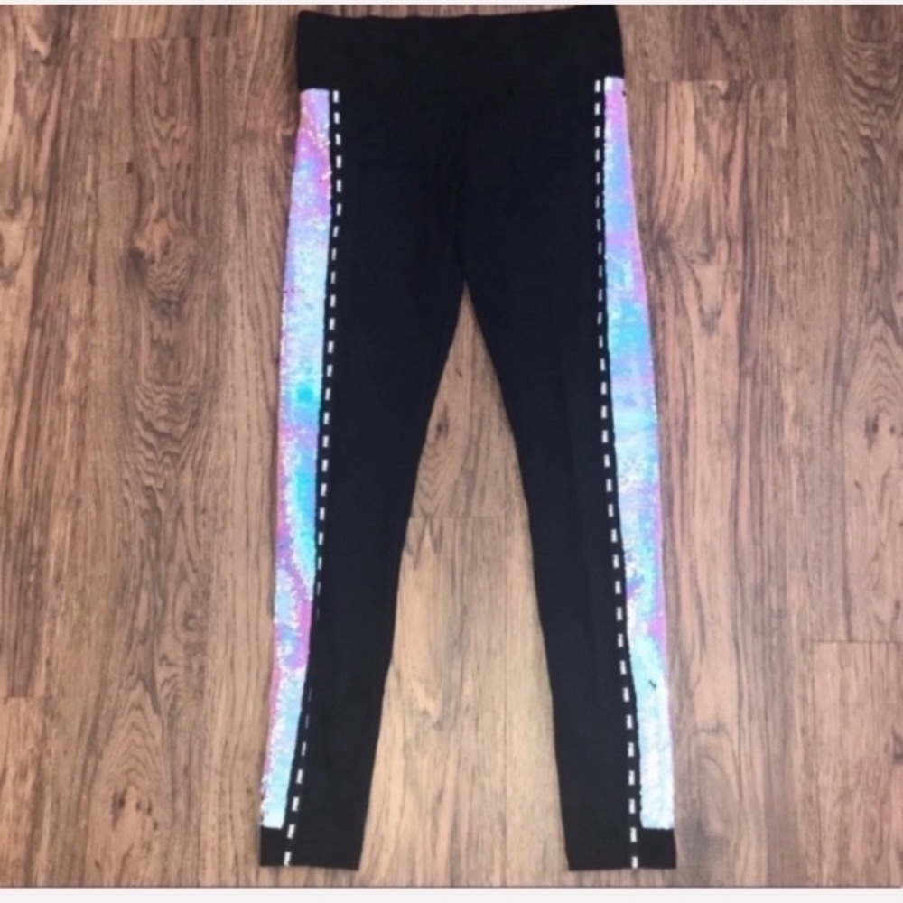 PINK Flip Sequin Bling Leggings